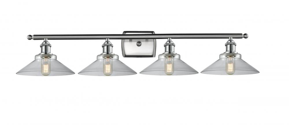 Orwell - 4 Light - 38 inch - Brushed Satin Nickel - Bath Vanity Light