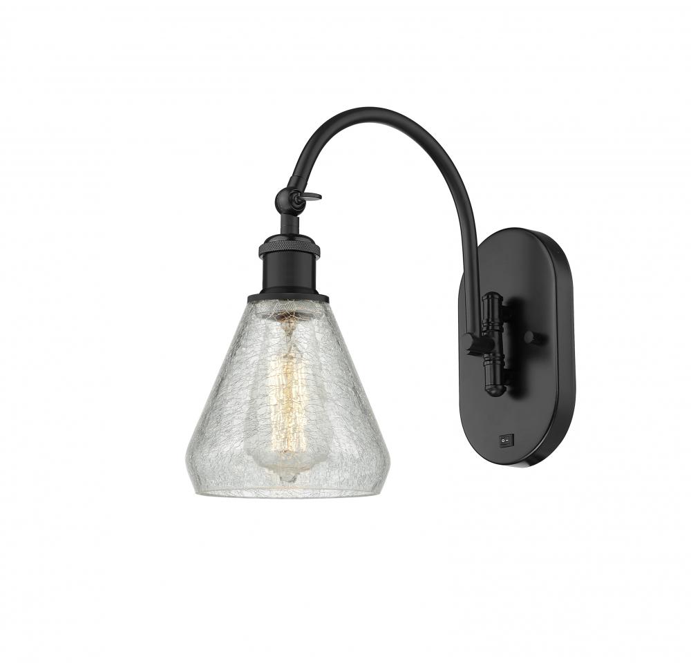 Conesus - 1 Light - 6 inch - Matte Black - Sconce