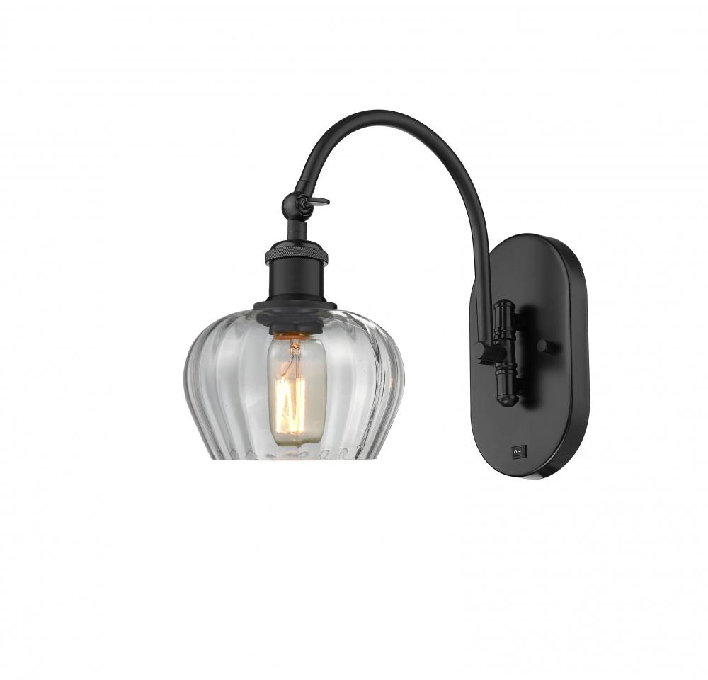 Fenton - 1 Light - 7 inch - Matte Black - Sconce