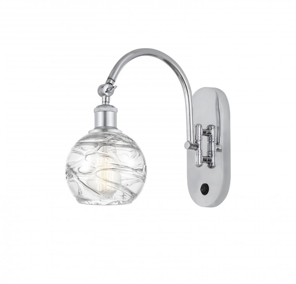 Athens Deco Swirl - 1 Light - 6 inch - Polished Chrome - Sconce