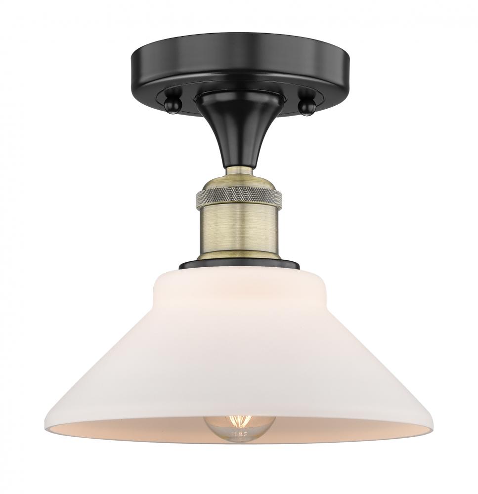 Orwell - 1 Light - 8 inch - Black Antique Brass - Flush Mount