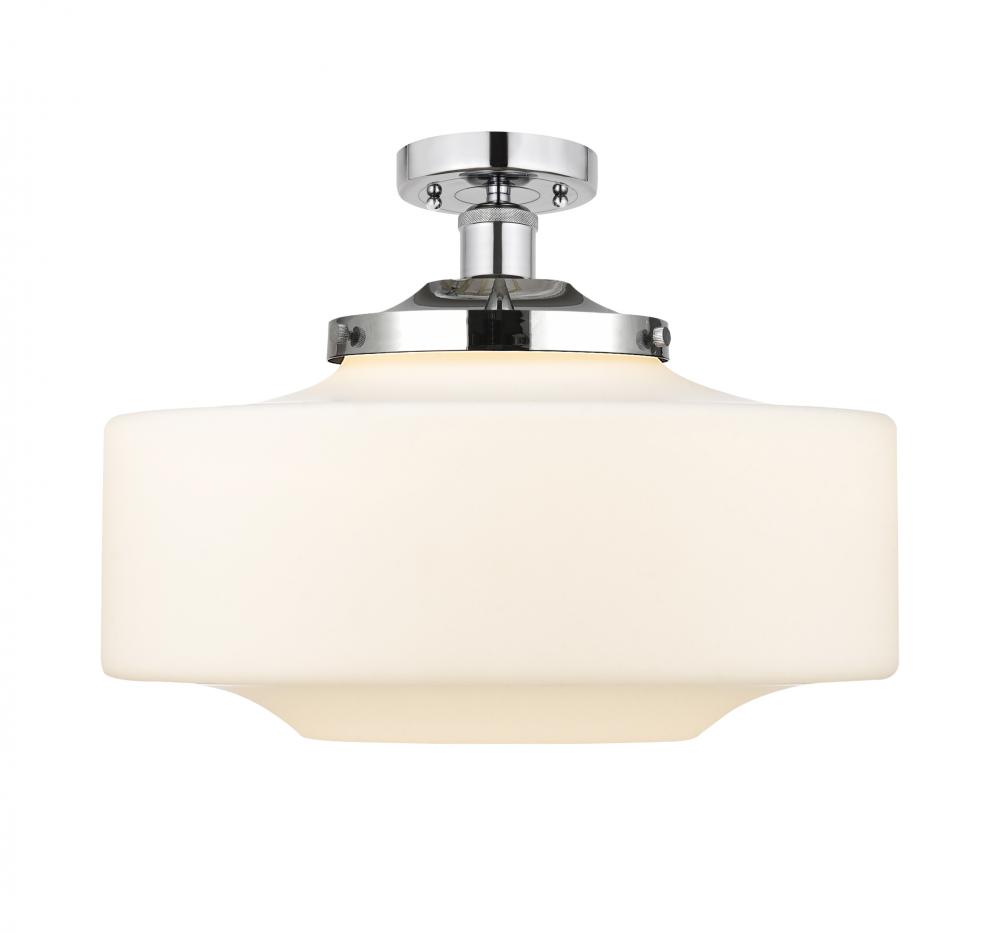 Bridgeton - 1 Light - 16 inch - Polished Chrome - Semi-Flush Mount
