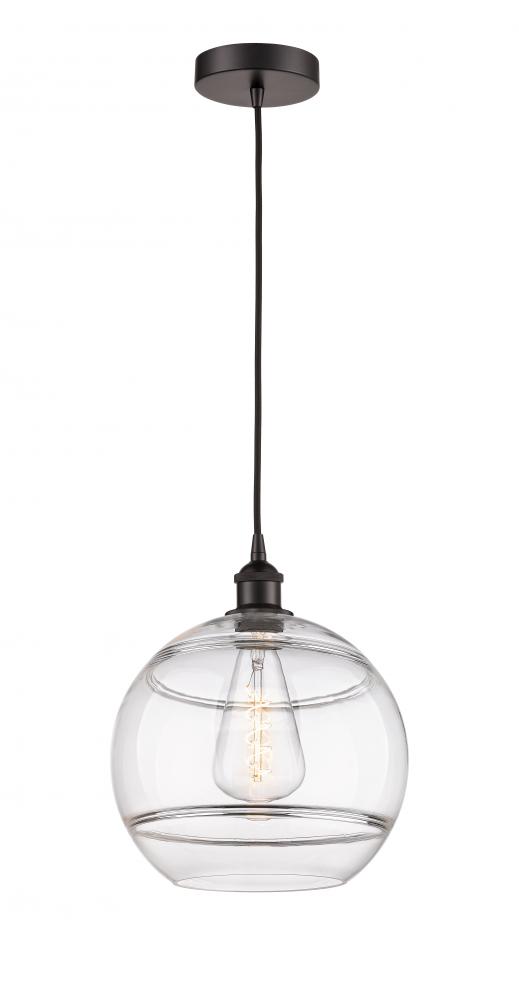 Rochester - 1 Light - 12 inch - Oil Rubbed Bronze - Cord hung - Mini Pendant