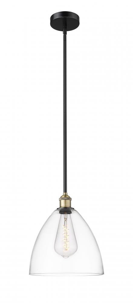 Bristol - 1 Light - 12 inch - Black Antique Brass - Cord hung - Mini Pendant