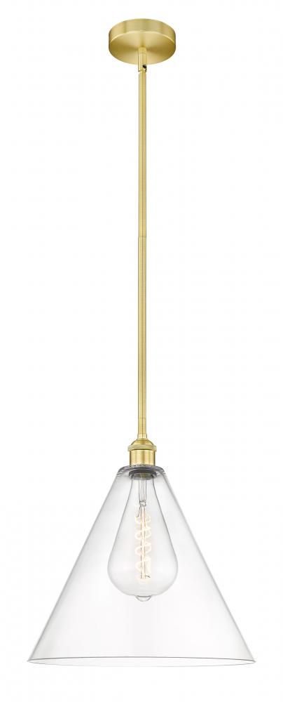 Berkshire - 1 Light - 16 inch - Satin Gold - Cord hung - Pendant