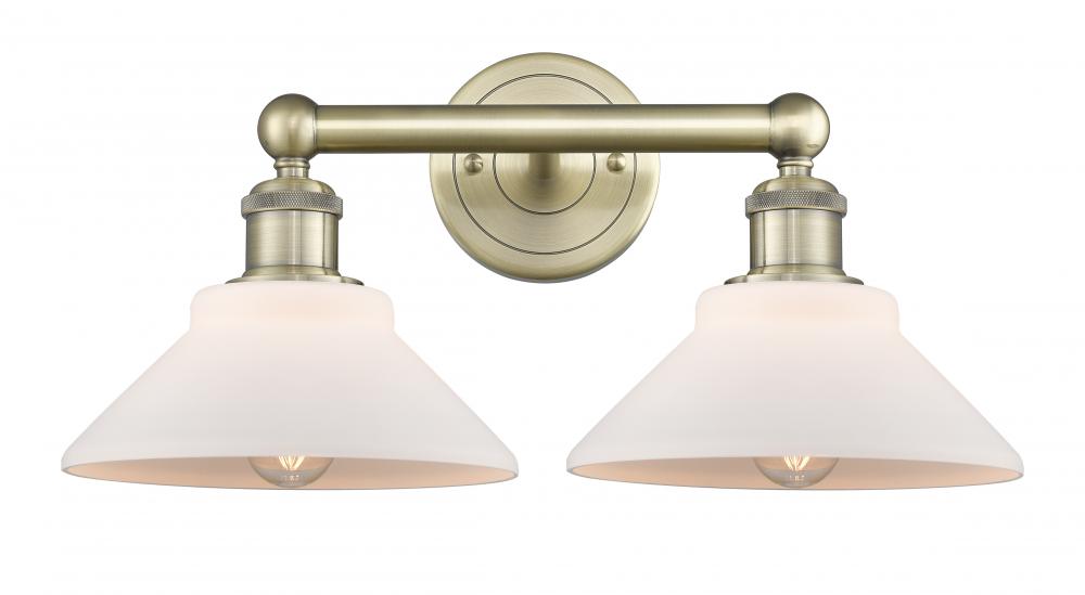 Orwell - 2 Light - 17 inch - Antique Brass - Bath Vanity Light