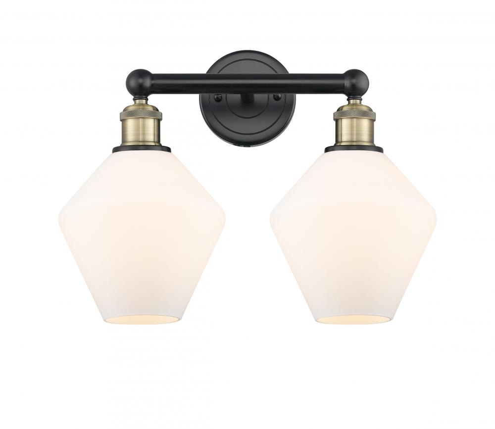 Cindyrella - 2 Light - 17 inch - Black Antique Brass - Bath Vanity Light