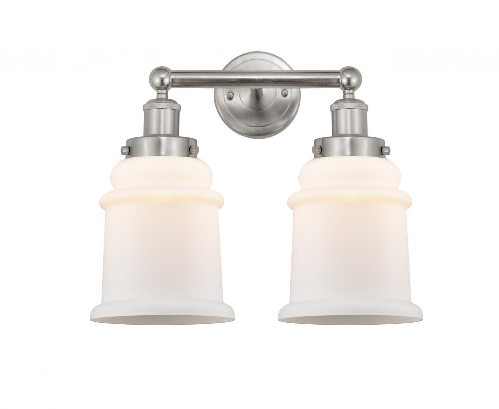 Canton - 2 Light - 15 inch - Brushed Satin Nickel - Bath Vanity Light