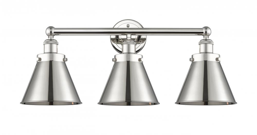 Appalachian - 3 Light - 26 inch - Polished Nickel - Bath Vanity Light