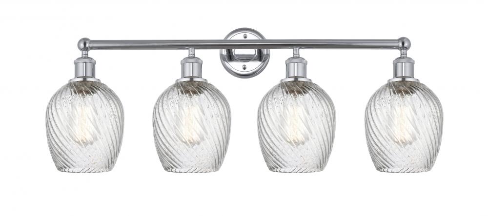 Salina - 4 Light - 33 inch - Polished Chrome - Bath Vanity Light