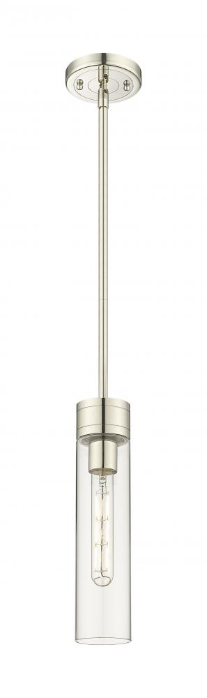 Boreas - 1 Light - 3 inch - Polished Nickel - Stem Hung - Mini Pendant