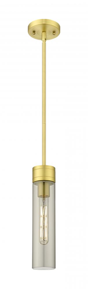 Boreas - 1 Light - 3 inch - Satin Gold - Stem Hung - Mini Pendant