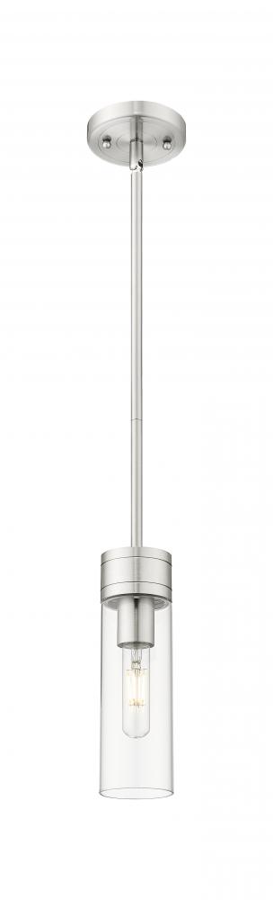 Boreas - 1 Light - 3 inch - Satin Nickel - Stem Hung - Mini Pendant