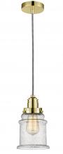 Innovations Lighting 100GD-10BW-2H-GD-G184 - Winchester - 1 Light - 8 inch - Gold - Cord hung - Mini Pendant