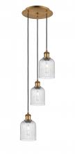 Innovations Lighting 113B-3P-BB-G559-5SDY - Bridal Veil - 3 Light - 12 inch - Brushed Brass - Cord Hung - Multi Pendant