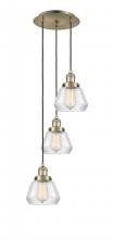 Innovations Lighting 113F-3P-AB-G172 - Fulton - 3 Light - 14 inch - Antique Brass - Cord hung - Multi Pendant