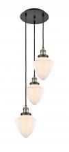 Innovations Lighting 113F-3P-BAB-G661-7 - Bullet - 3 Light - 14 inch - Black Antique Brass - Cord hung - Multi Pendant