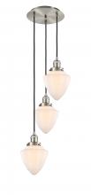 Innovations Lighting 113F-3P-SN-G661-7 - Bullet - 3 Light - 14 inch - Brushed Satin Nickel - Cord hung - Multi Pendant