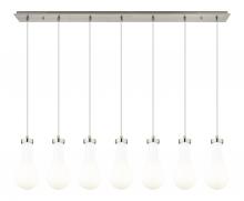 Innovations Lighting 127-451-1P-SN-G451-5GWH - Owego - 7 Light - 49 inch - Brushed Satin Nickel - Linear Pendant