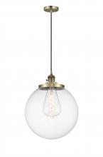 Innovations Lighting 201CSW-AB-G202-14 - Beacon - 1 Light - 14 inch - Antique Brass - Cord hung - Mini Pendant