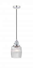 Innovations Lighting 201CSW-PC-G302 - Colton - 1 Light - 6 inch - Polished Chrome - Cord hung - Mini Pendant