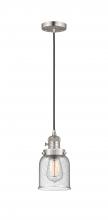 Innovations Lighting 201CSW-SN-G54 - Bell - 1 Light - 5 inch - Brushed Satin Nickel - Cord hung - Mini Pendant