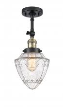 Innovations Lighting 201F-BAB-G664-7 - Bullet - 1 Light - 6 inch - Black Antique Brass - Semi-Flush Mount