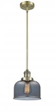 Innovations Lighting 201S-AB-G73 - Bell - 1 Light - 8 inch - Antique Brass - Stem Hung - Mini Pendant