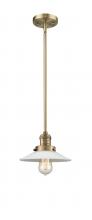 Innovations Lighting 201S-BB-G1 - Halophane - 1 Light - 9 inch - Brushed Brass - Stem Hung - Mini Pendant