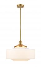 Innovations Lighting 201S-SG-G691-16 - Bridgeton - 1 Light - 16 inch - Satin Gold - Stem Hung - Mini Pendant