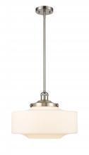 Innovations Lighting 201S-SN-G691-16 - Bridgeton - 1 Light - 16 inch - Brushed Satin Nickel - Stem Hung - Mini Pendant