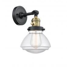 Innovations Lighting 203SW-BAB-G322 - Olean - 1 Light - 7 inch - Black Antique Brass - Sconce