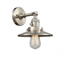 Innovations Lighting 203SW-SN-M2 - Railroad - 1 Light - 8 inch - Brushed Satin Nickel - Sconce