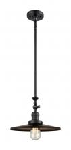 Innovations Lighting 206-BK-MFR-BK-12 - Appalachian - 1 Light - 12 inch - Matte Black - Stem Hung - Mini Pendant