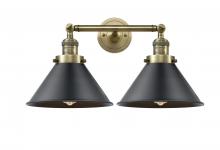 Innovations Lighting 208-AB-M10-BK-LED - Briarcliff - 2 Light - 19 inch - Antique Brass - Bath Vanity Light