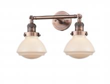 Innovations Lighting 208-AC-G321 - Olean - 2 Light - 17 inch - Antique Copper - Bath Vanity Light