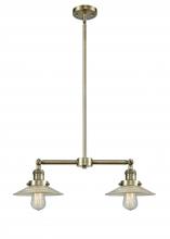 Innovations Lighting 209-AB-G2 - Halophane - 2 Light - 21 inch - Antique Brass - Stem Hung - Island Light