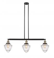 Innovations Lighting 213-BAB-G664-7 - Bullet - 3 Light - 38 inch - Black Antique Brass - Stem Hung - Island Light