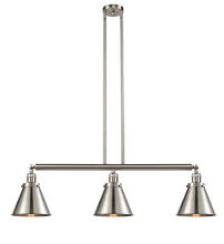Innovations Lighting 213-SN-M13-SN - Appalachian - 3 Light - 40 inch - Brushed Satin Nickel - Stem Hung - Adjustable Island Light