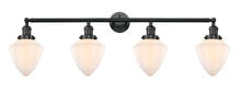 Innovations Lighting 215-BK-G661-7 - Bullet - 4 Light - 46 inch - Matte Black - Bath Vanity Light