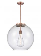 Innovations Lighting 221-1S-AC-G124-18 - Athens - 1 Light - 18 inch - Antique Copper - Stem Hung - Pendant