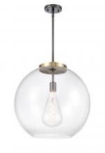 Innovations Lighting 221-1S-BAB-G124-18 - Athens - 1 Light - 18 inch - Black Antique Brass - Stem Hung - Pendant