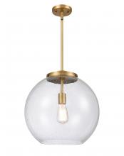 Innovations Lighting 221-1S-BB-G124-16 - Athens - 1 Light - 16 inch - Brushed Brass - Stem Hung - Pendant