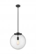 Innovations Lighting 221-1S-BK-G204-14 - Beacon - 1 Light - 16 inch - Matte Black - Stem Hung - Pendant