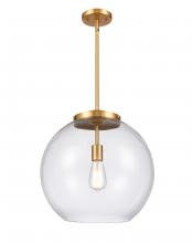 Innovations Lighting 221-1S-SG-G122-16 - Athens - 1 Light - 16 inch - Satin Gold - Stem Hung - Pendant