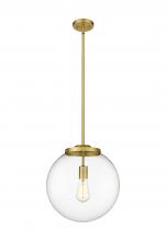 Innovations Lighting 221-1S-SG-G202-14 - Beacon - 1 Light - 16 inch - Satin Gold - Stem Hung - Pendant