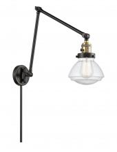 Innovations Lighting 238-BAB-G324 - Olean - 1 Light - 9 inch - Black Antique Brass - Swing Arm