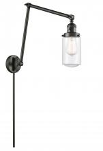 Innovations Lighting 238-OB-G312 - Dover - 1 Light - 5 inch - Oil Rubbed Bronze - Swing Arm