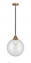 Innovations Lighting 288-1S-BAB-G202-12 - Beacon - 1 Light - 12 inch - Black Antique Brass - Cord hung - Mini Pendant