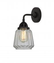 Innovations Lighting 288-1W-BK-G142 - Chatham - 1 Light - 7 inch - Matte Black - Sconce